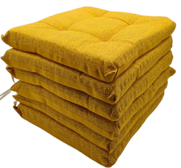 CUSCINI COPRISEDIA MORBIDONE 4 PUNTI GIALLO