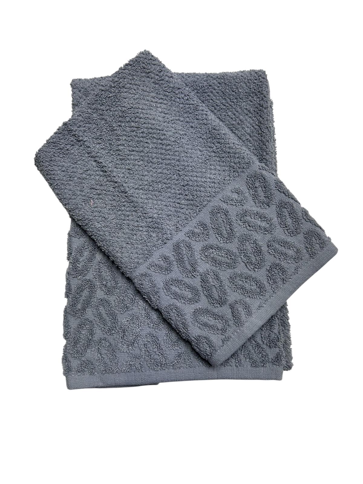 COPPIA DI ASCIGAMANO VISO + OSPITE IN MORBIDISSIMA SPUGNA DI COTONE