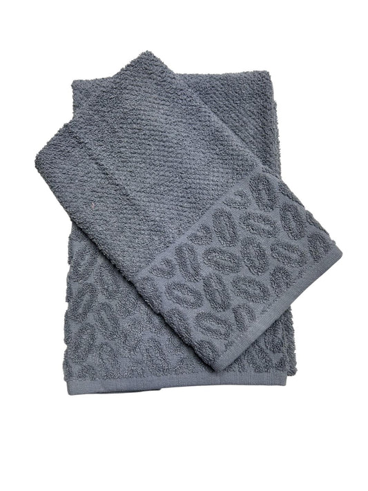 COPPIA DI ASCIGAMANO VISO + OSPITE IN MORBIDISSIMA SPUGNA DI COTONE