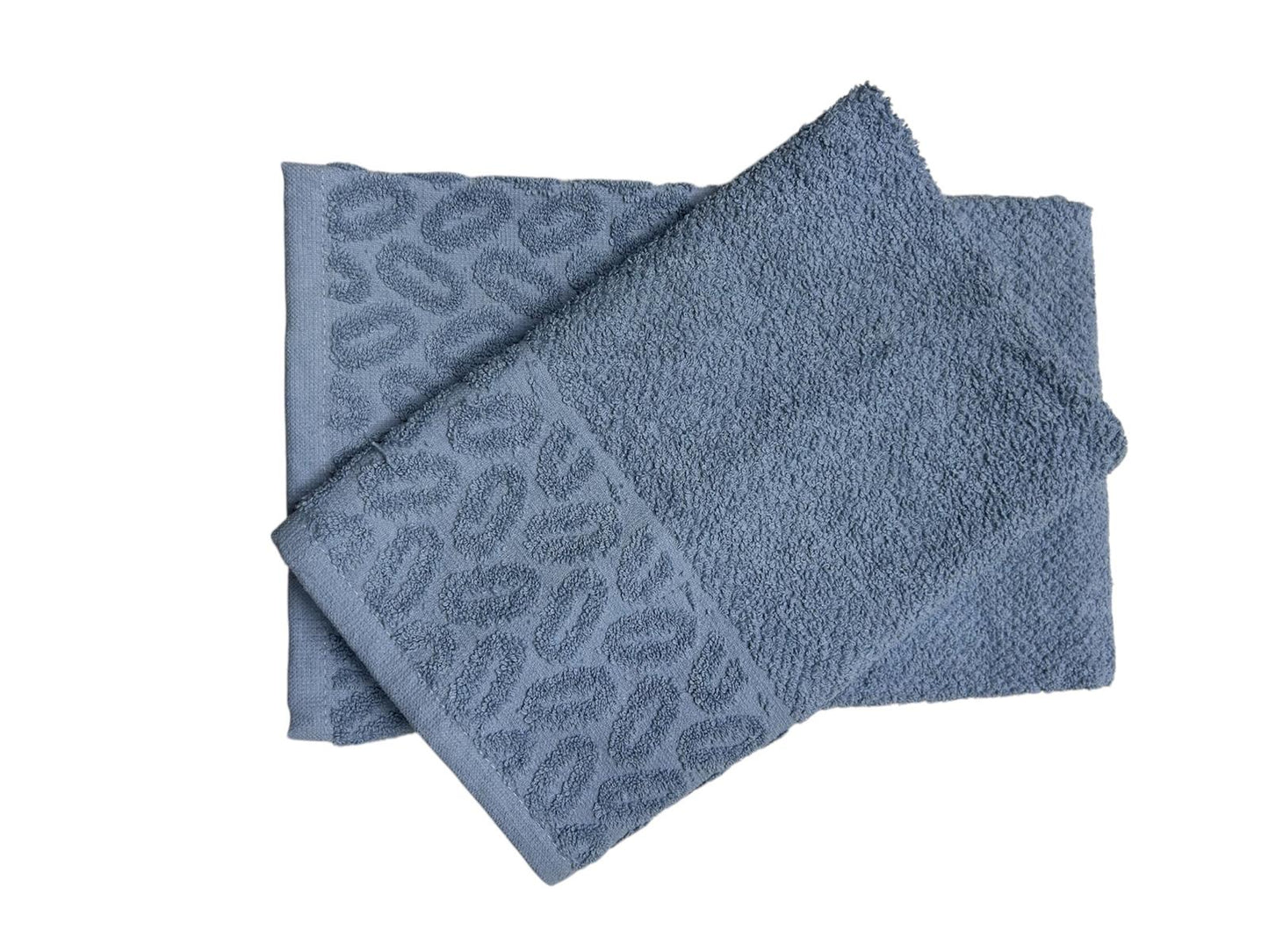 COPPIA DI ASCIGAMANO VISO + OSPITE IN MORBIDISSIMA SPUGNA DI COTONE