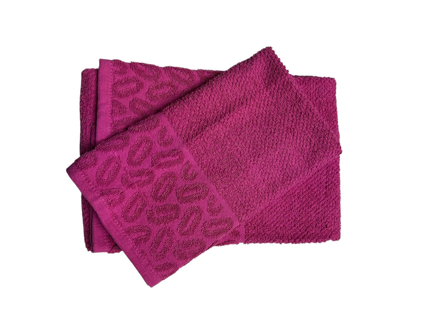 COPPIA DI ASCIGAMANO VISO + OSPITE IN MORBIDISSIMA SPUGNA DI COTONE