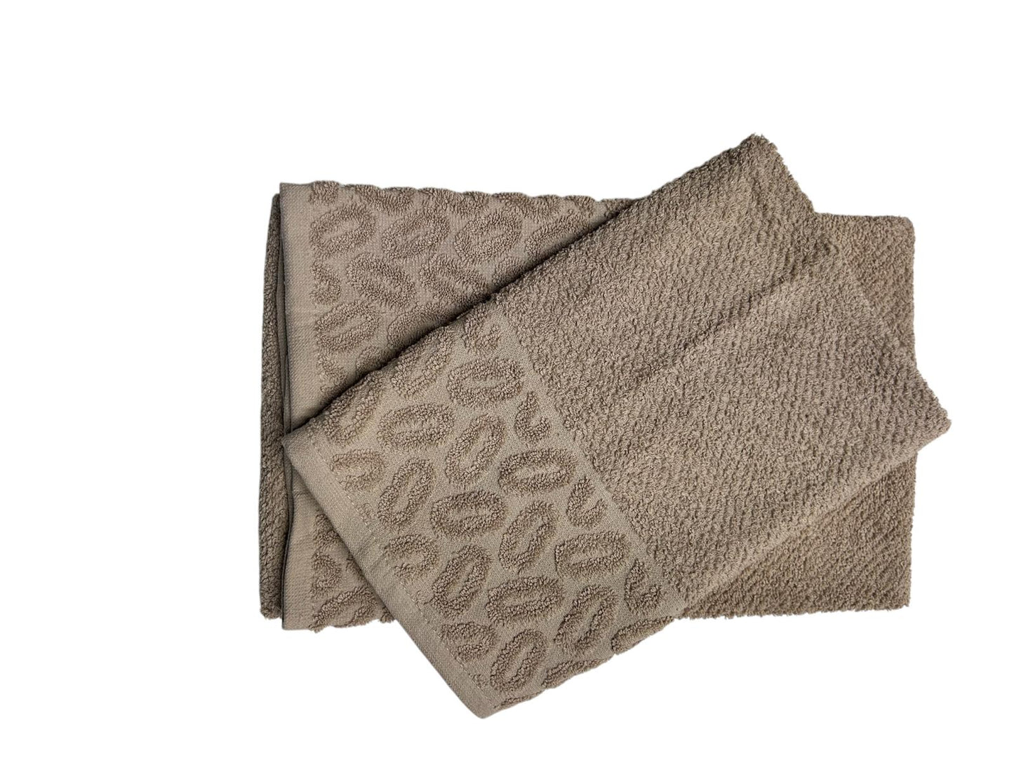 COPPIA DI ASCIGAMANO VISO + OSPITE IN MORBIDISSIMA SPUGNA DI COTONE