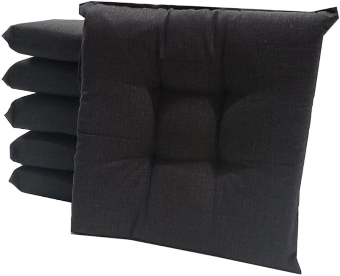 Set 6 cuscini copri sedie trapuntati con laccetti