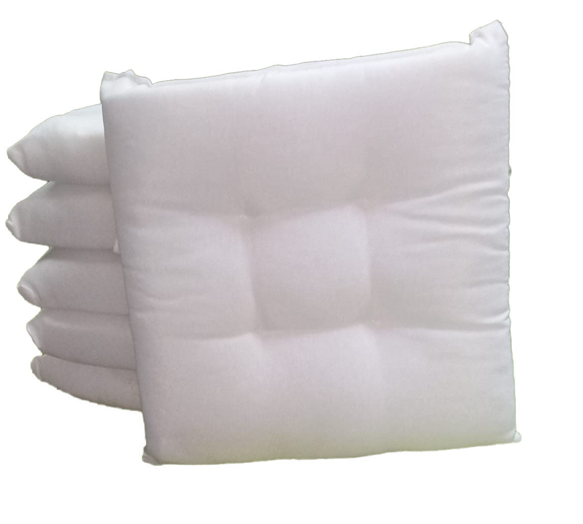 Coprisedia trapuntati con laccetti bianco