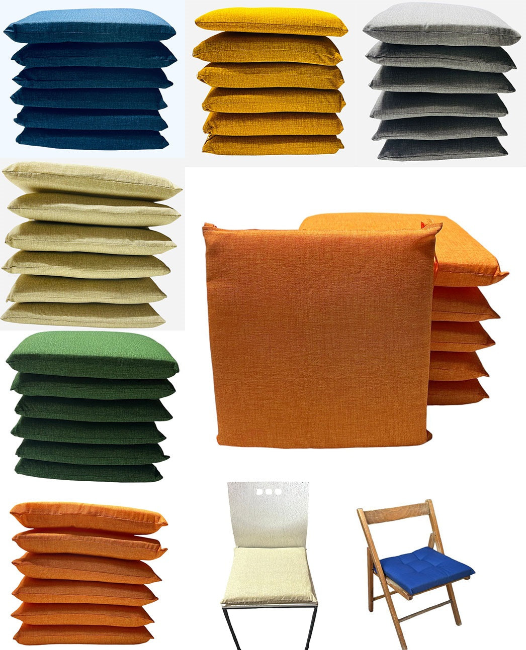 CUSCINI COPRISEDIA SFODERABILI CONFEZIONE 6 PEZZI