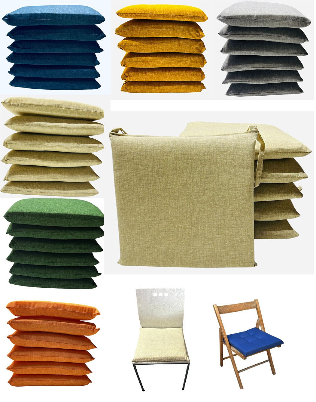 CUSCINI COPRISEDIA SFODERABILI CONFEZIONE 6 PEZZI