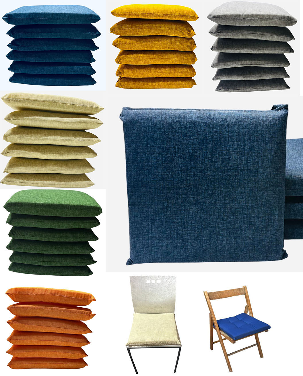 CUSCINI COPRISEDIA SFODERABILI CONFEZIONE 6 PEZZI