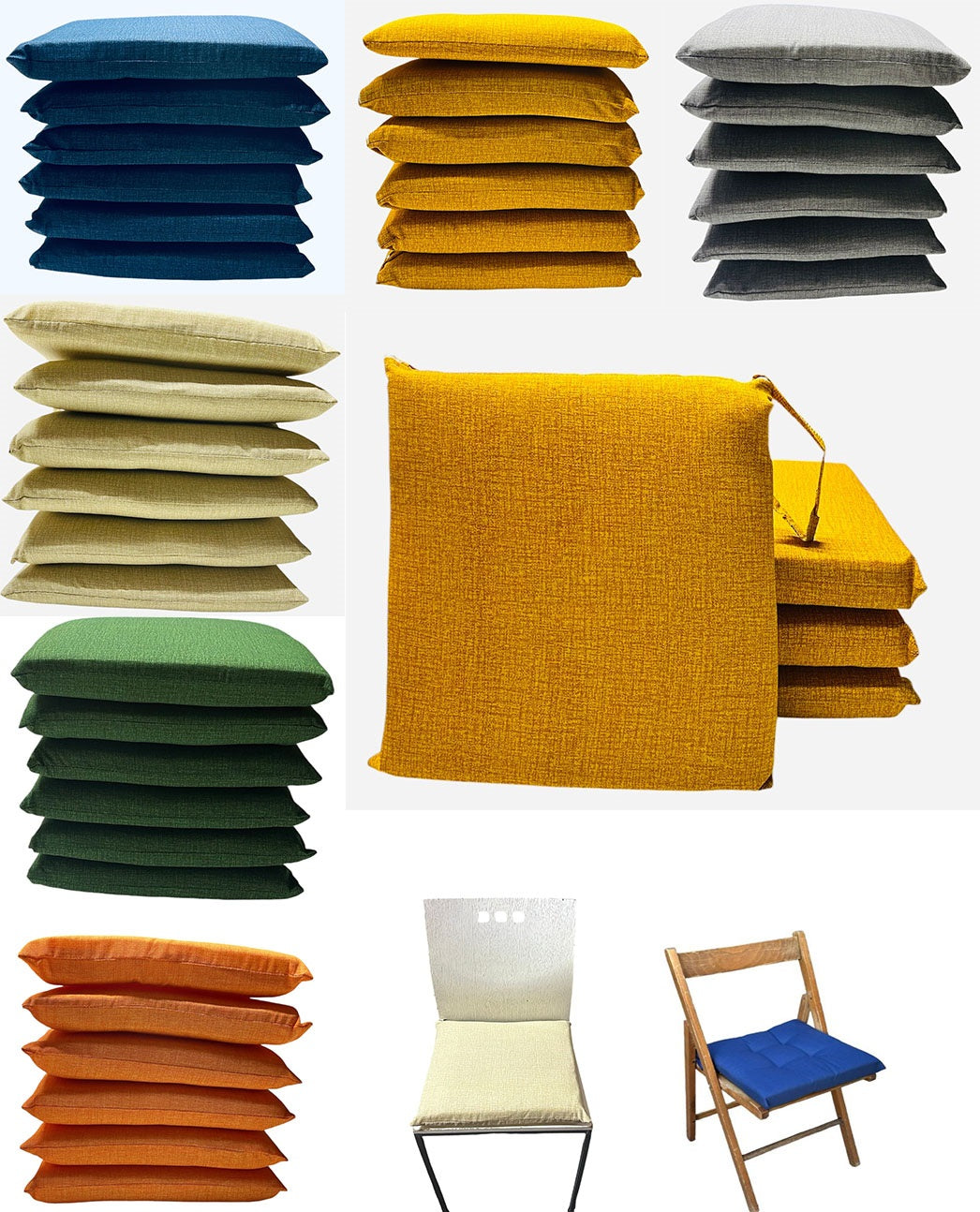 CUSCINI COPRISEDIA SFODERABILI CONFEZIONE 6 PEZZI