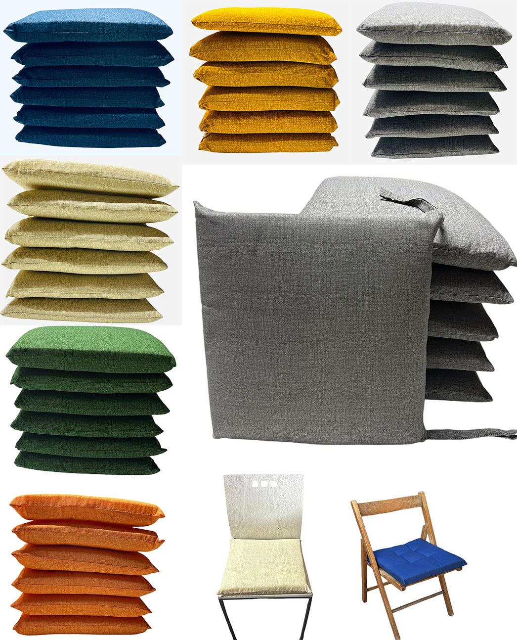 CUSCINI COPRISEDIA SFODERABILI CONFEZIONE 6 PEZZI